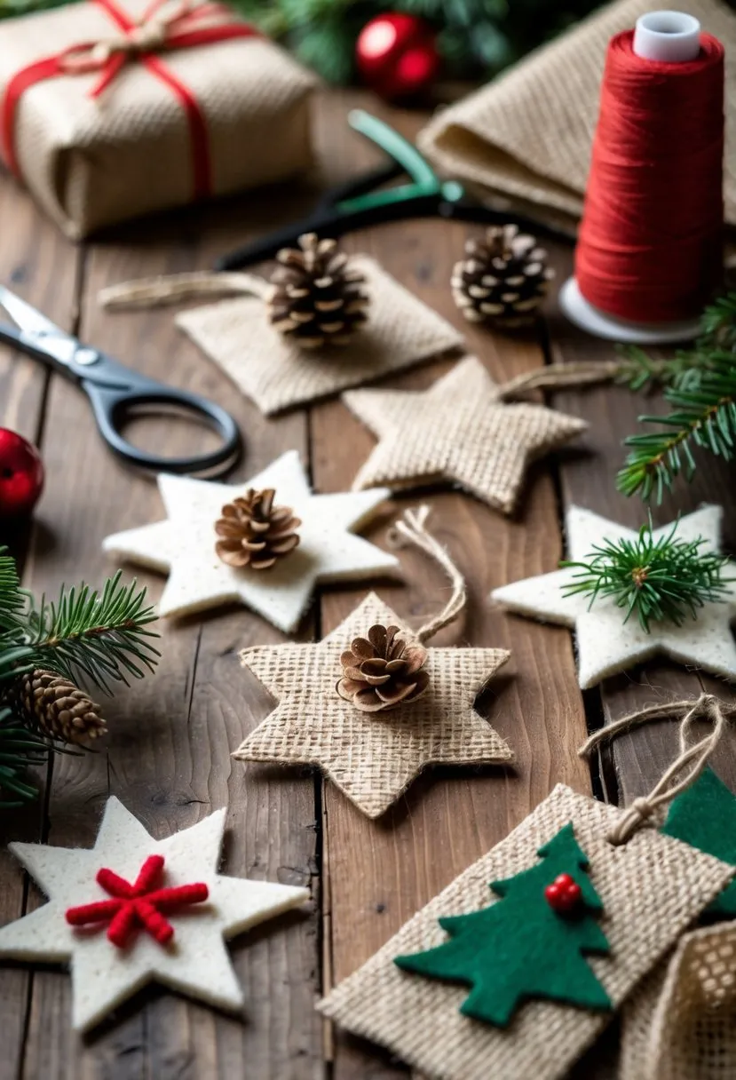Felt and Burlap Gift Tags