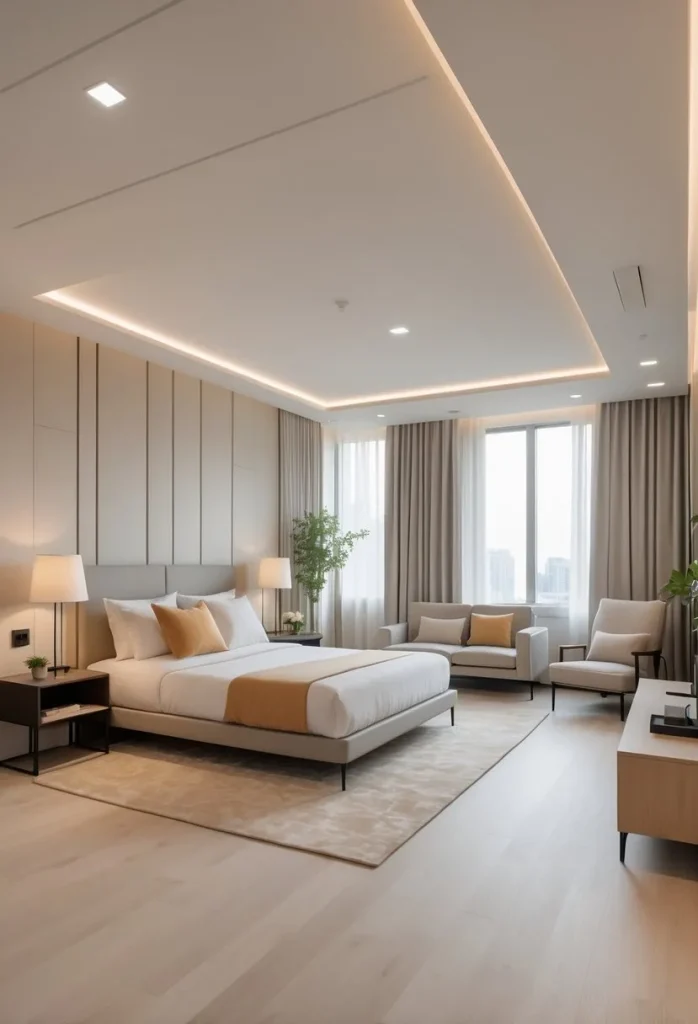 Opt for a king-size bed to maximize comfort for two