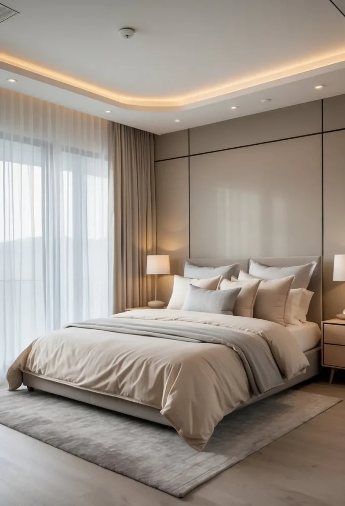 Choose a neutral color palette to create a calming atmosphere