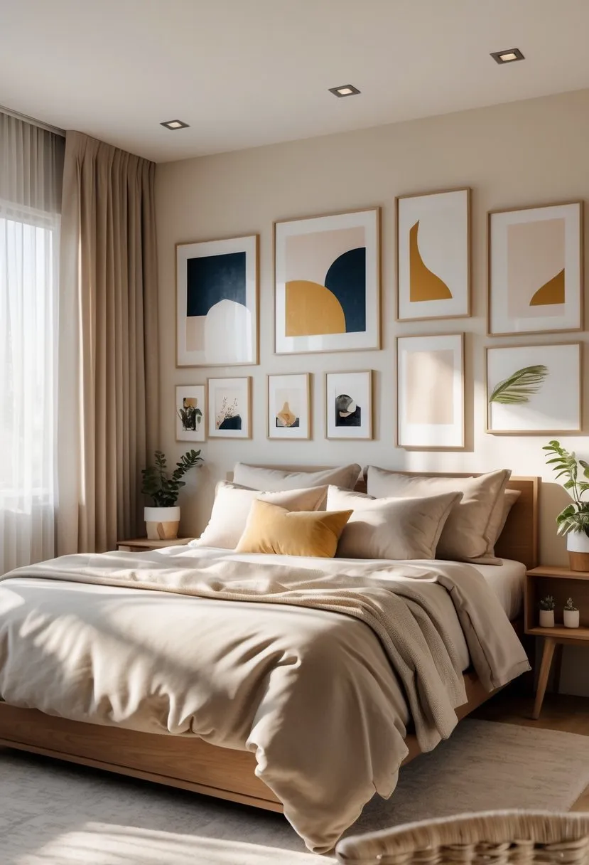  Incorporate personal wall art that reflects both partners' tastes