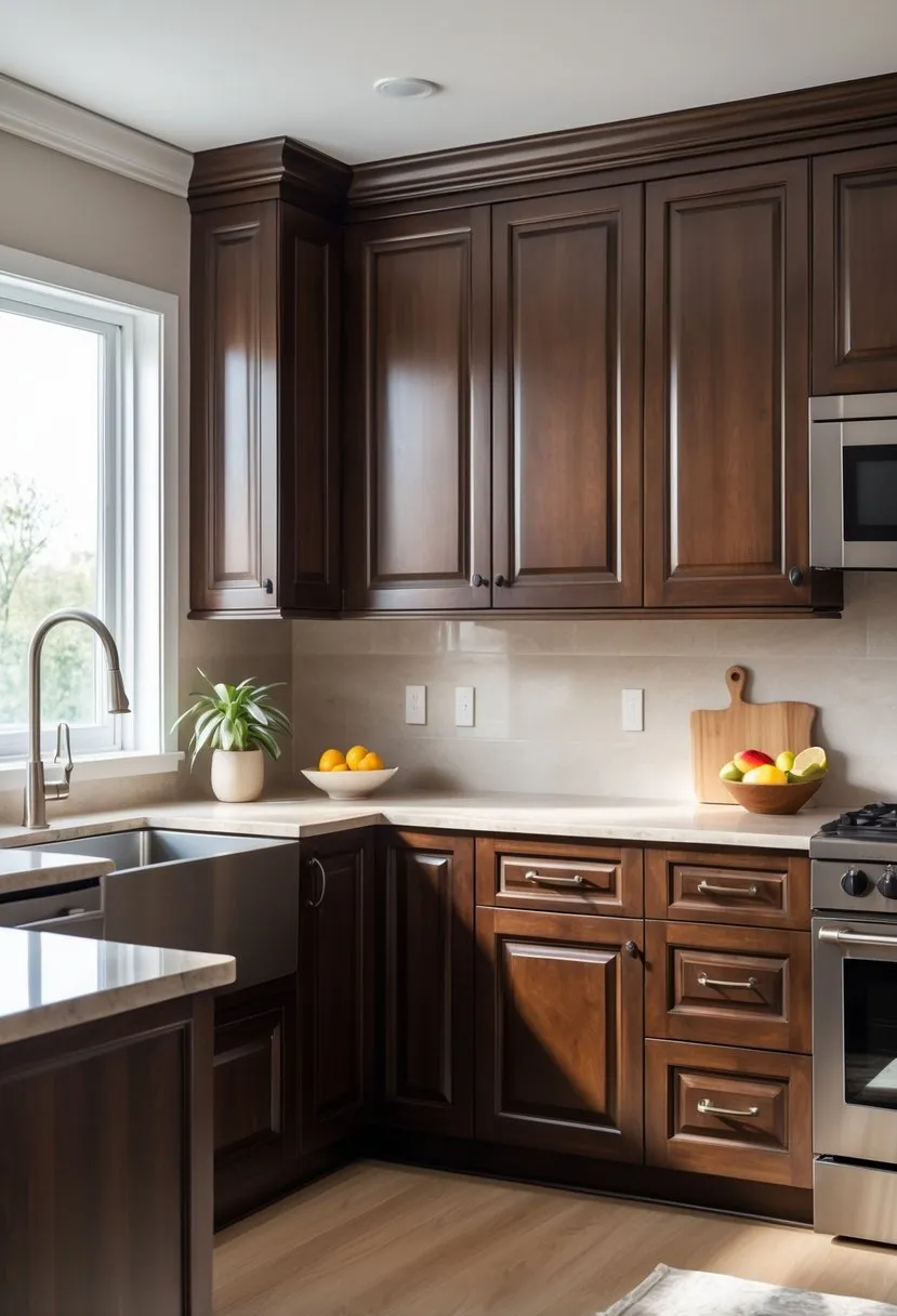 Classic Espresso Brown Cabinets for a Rich, Timeless Look