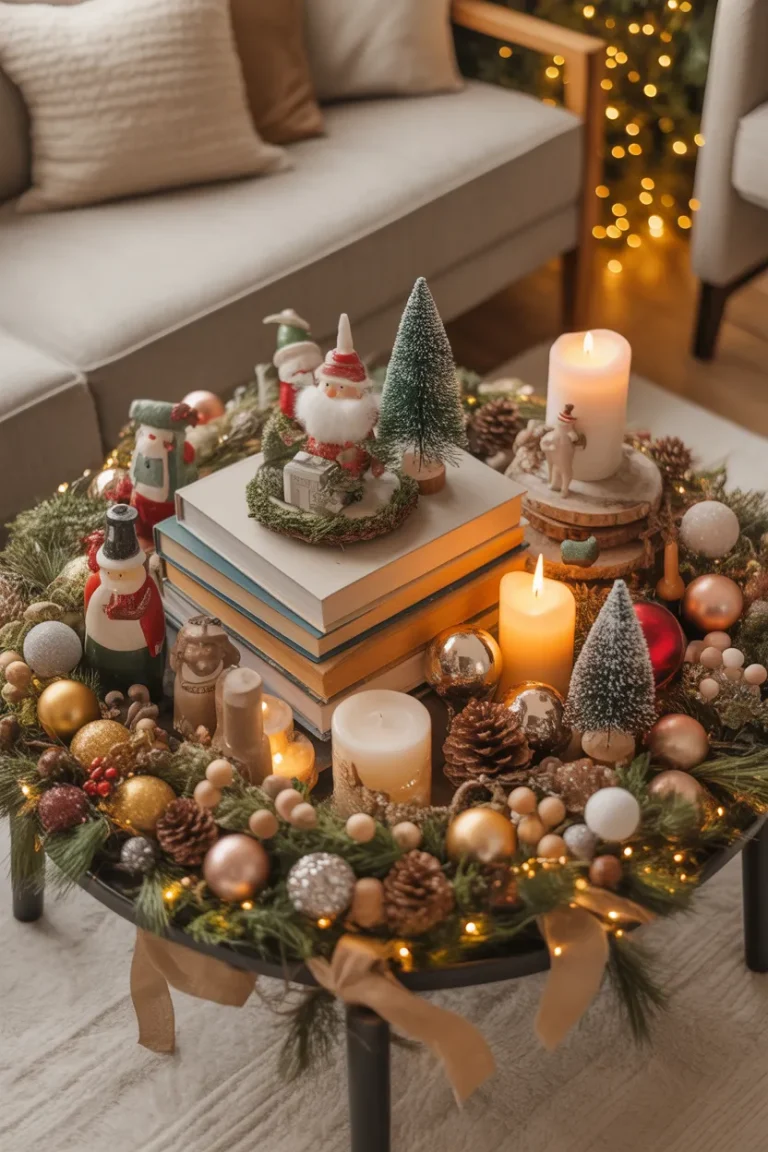 christmas coffe table tray decor