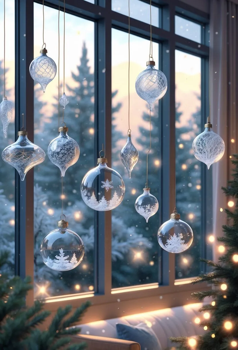 Hanging Glass Ornaments for Windows