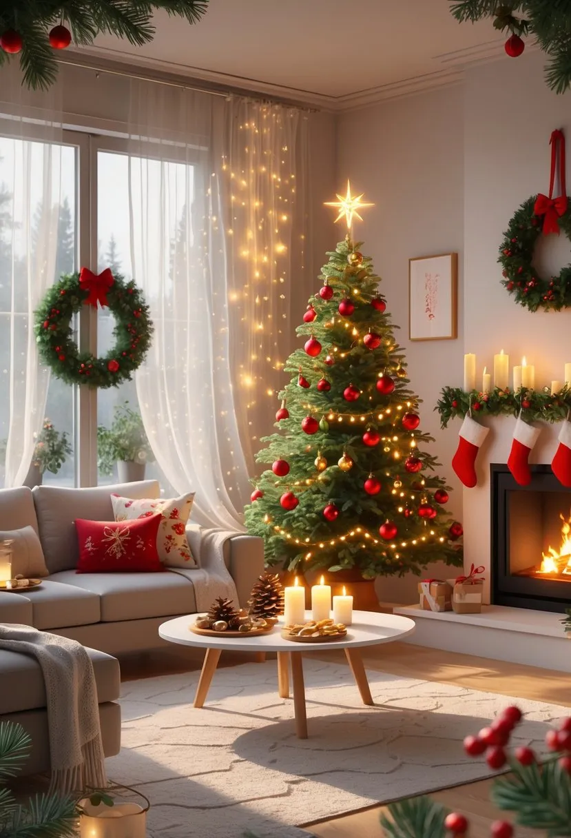 christmas apartment decor