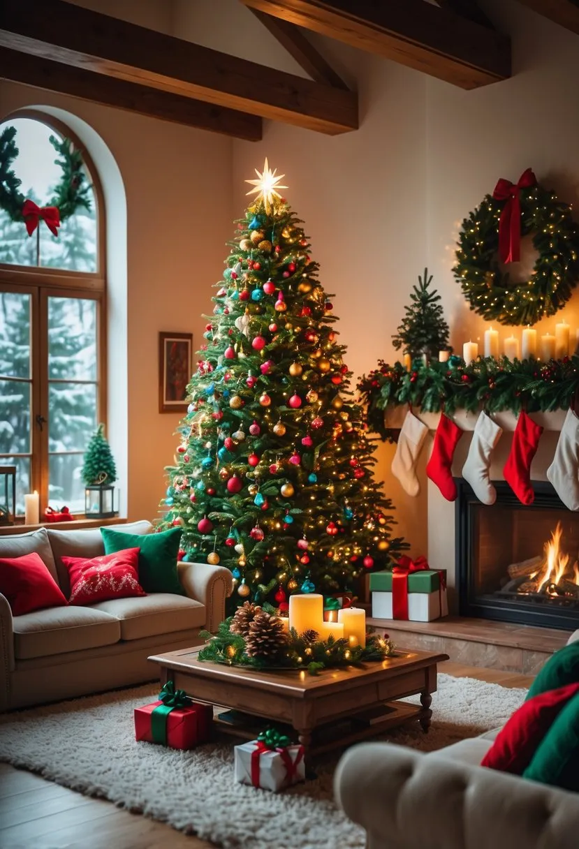 christmas living room decor