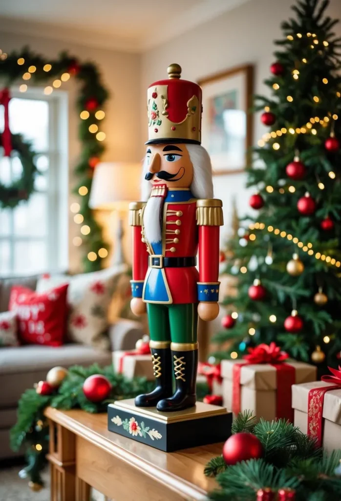 Classic Nutcracker Statue Display