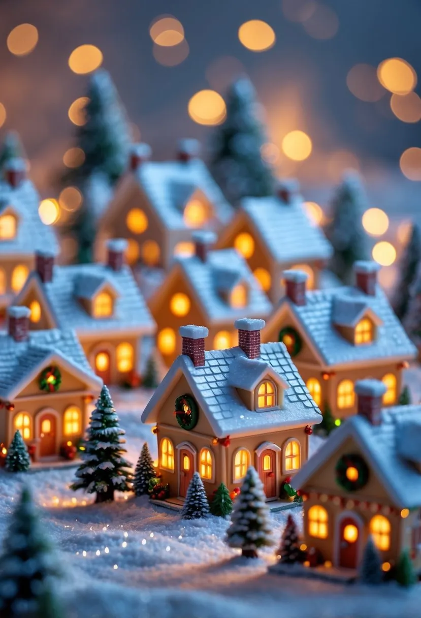 Christmas Village Houses by Walmart