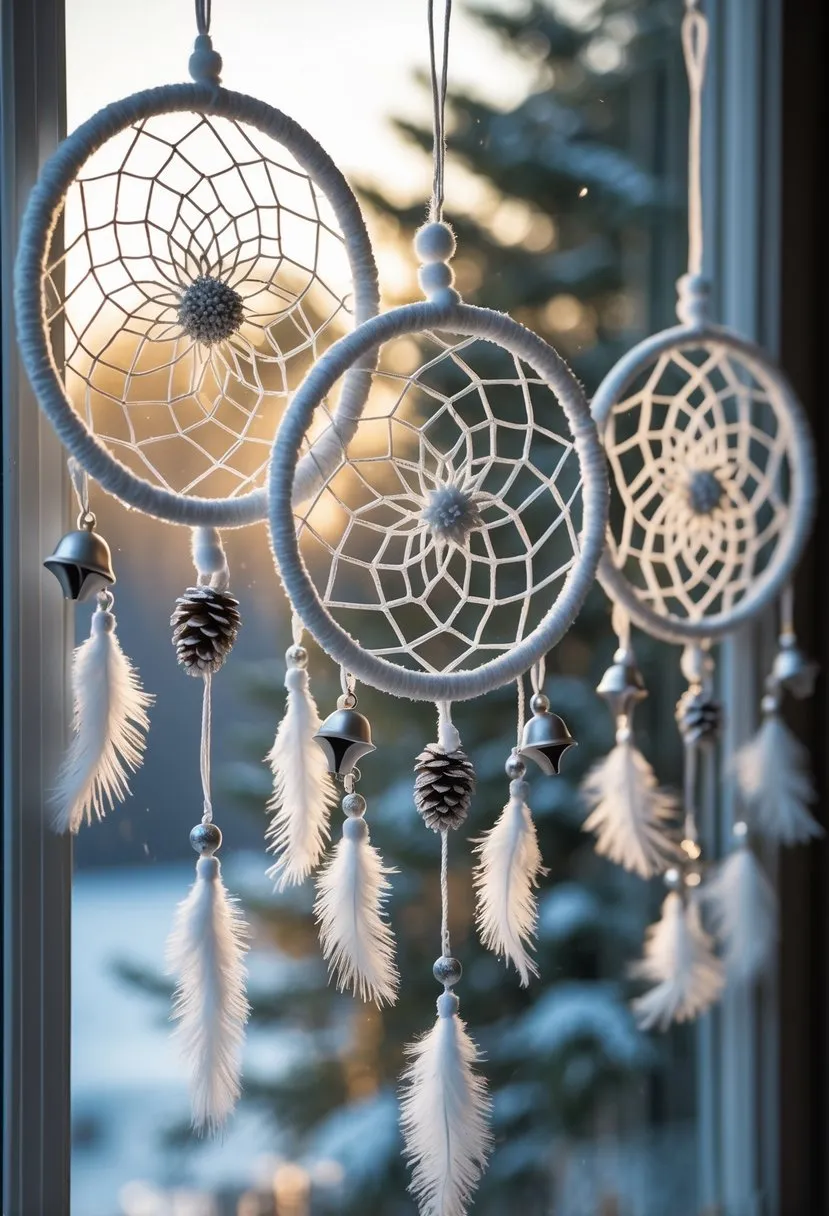 Winter-Themed Dreamcatchers