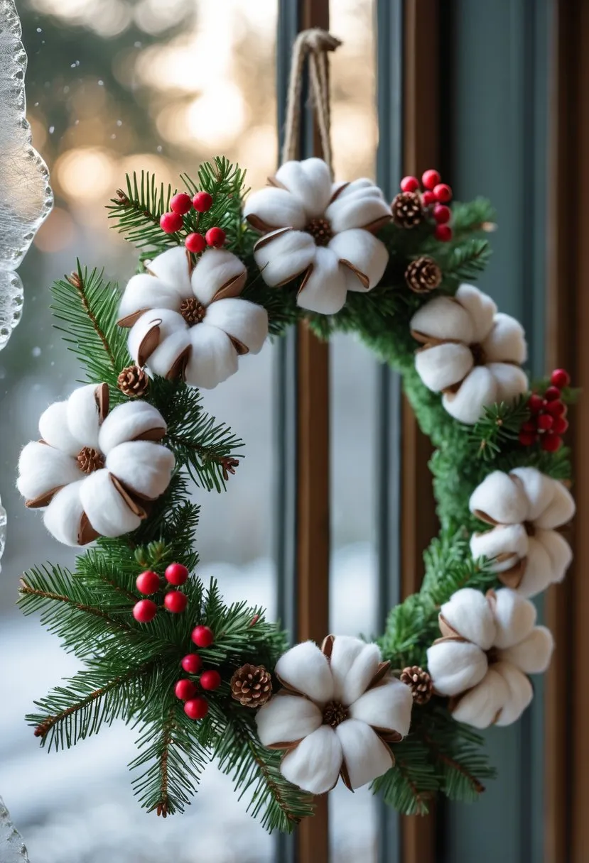 Handcrafted Cotton Flower Wreaths