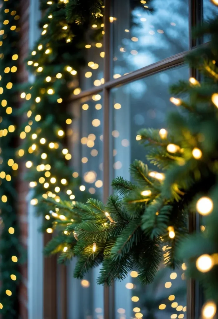 Garlands Draped with Twinkling Fairy Lights