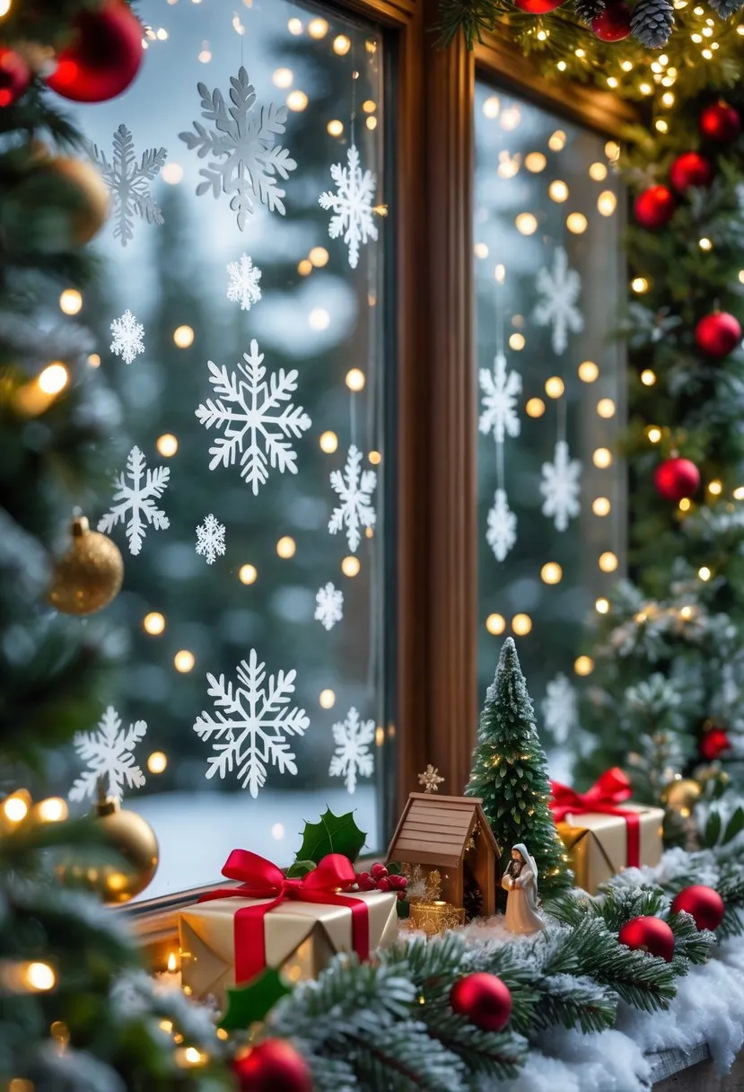 christmas window decorations