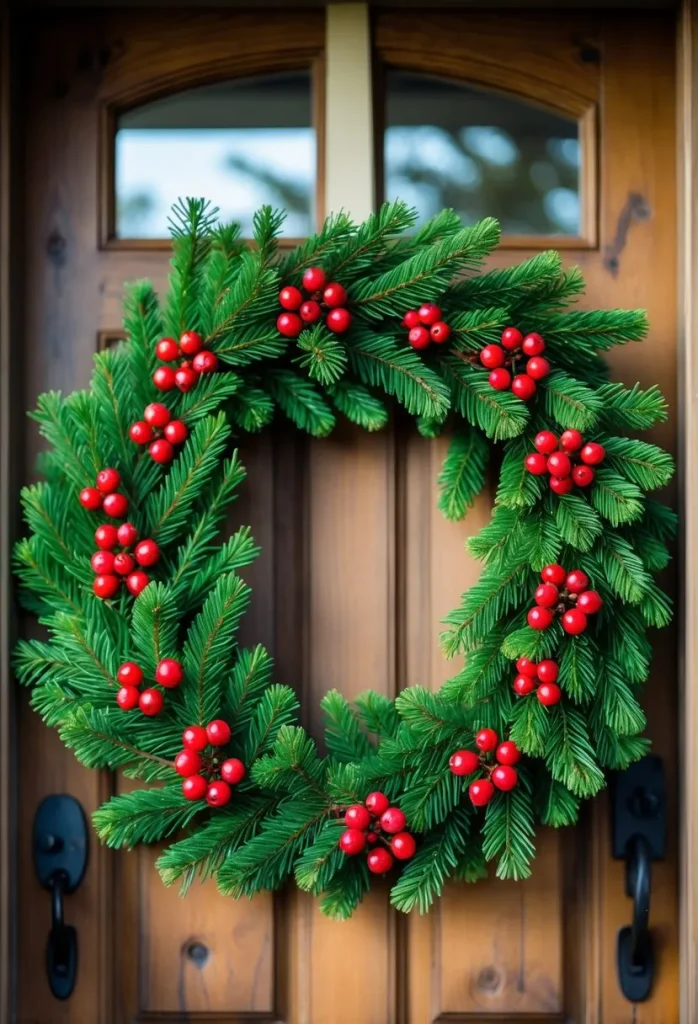Classic Pine and Berry Wreath
