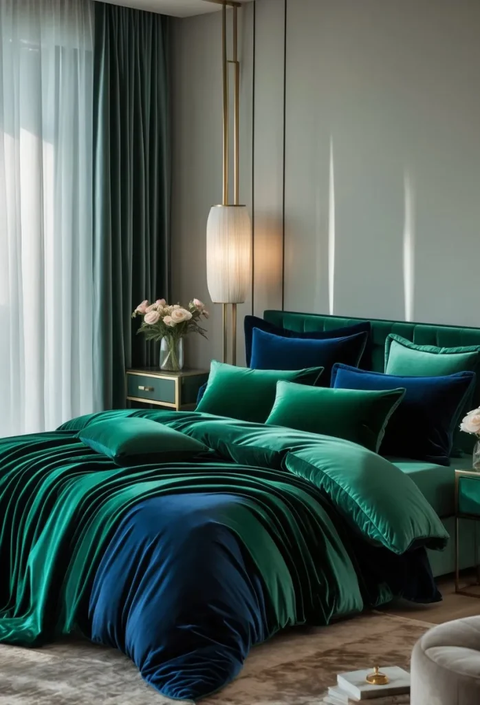 Plush velvet bedding