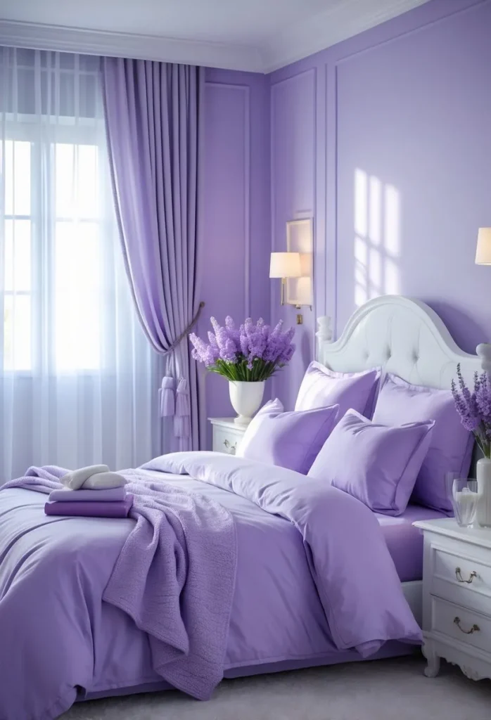 Lavender and white combination