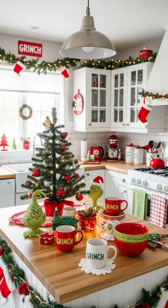   grinch kitchen decor
