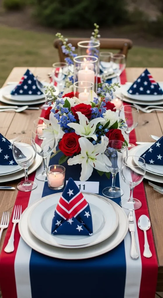 veterans day table setting