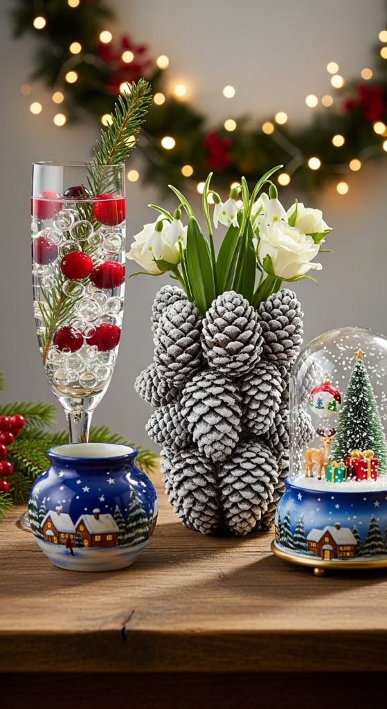 12 Magical Christmas Vase Ideas to Bring Festive Cheer to Every Room 2 christmas vase