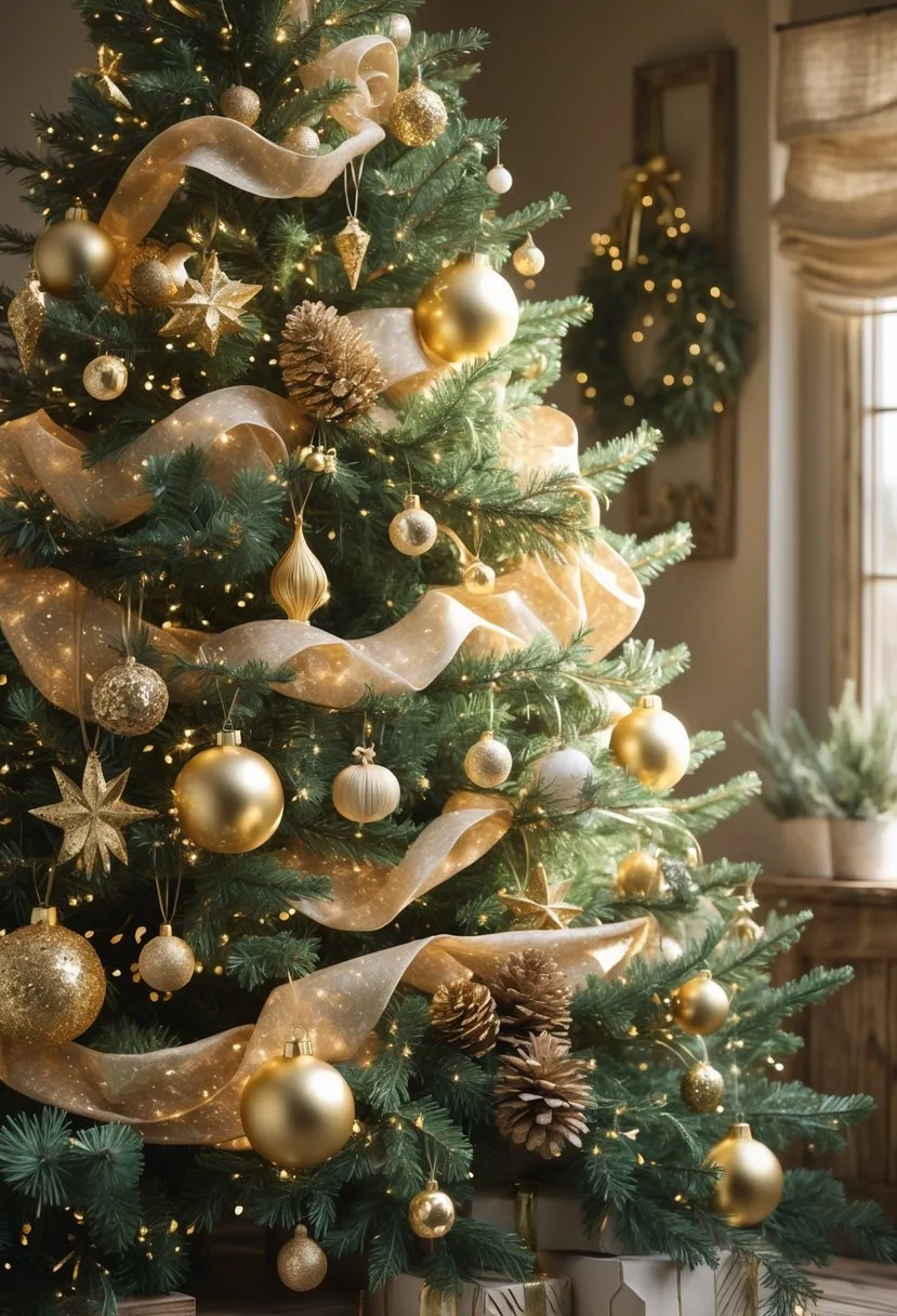 Joanna Gaines Glimmery Gold Goodness Tree Theme