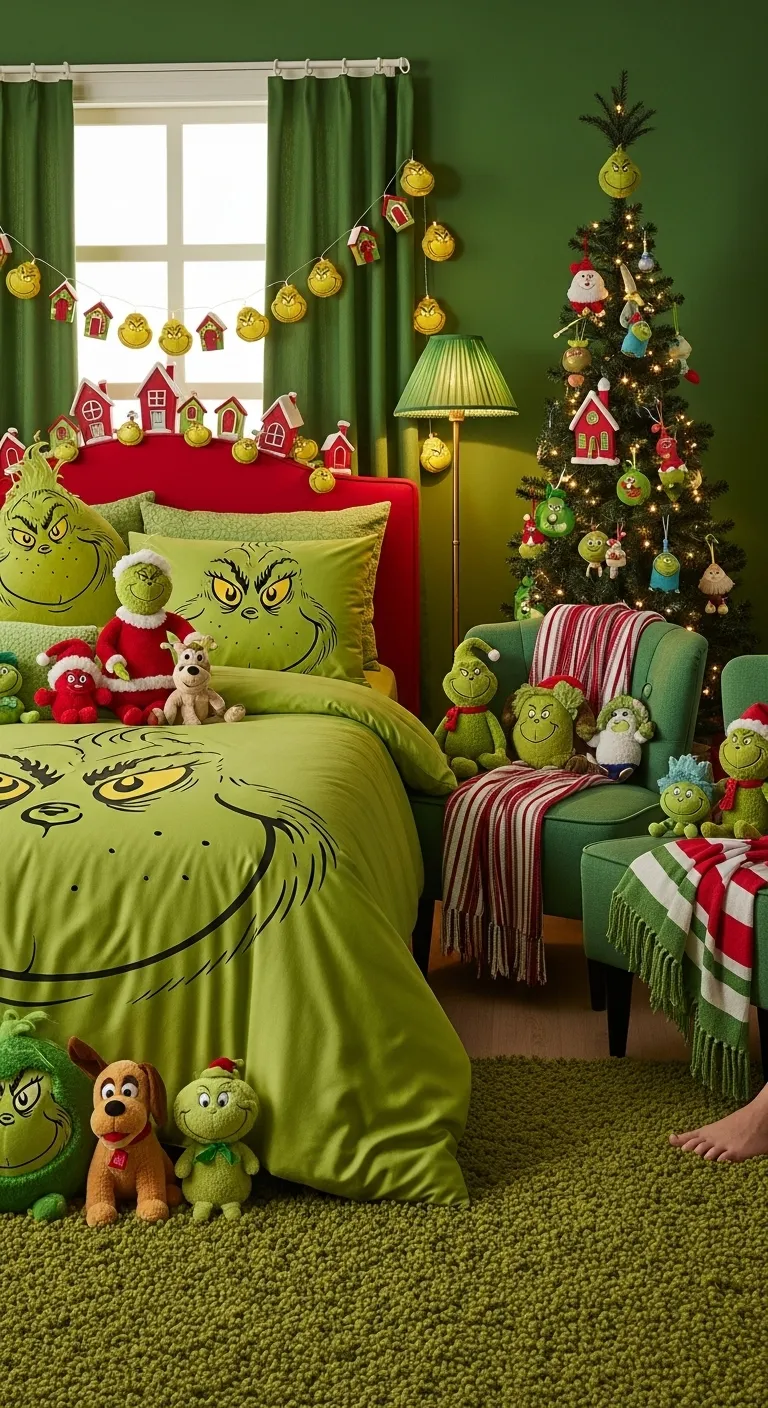 grinch bedroom decor