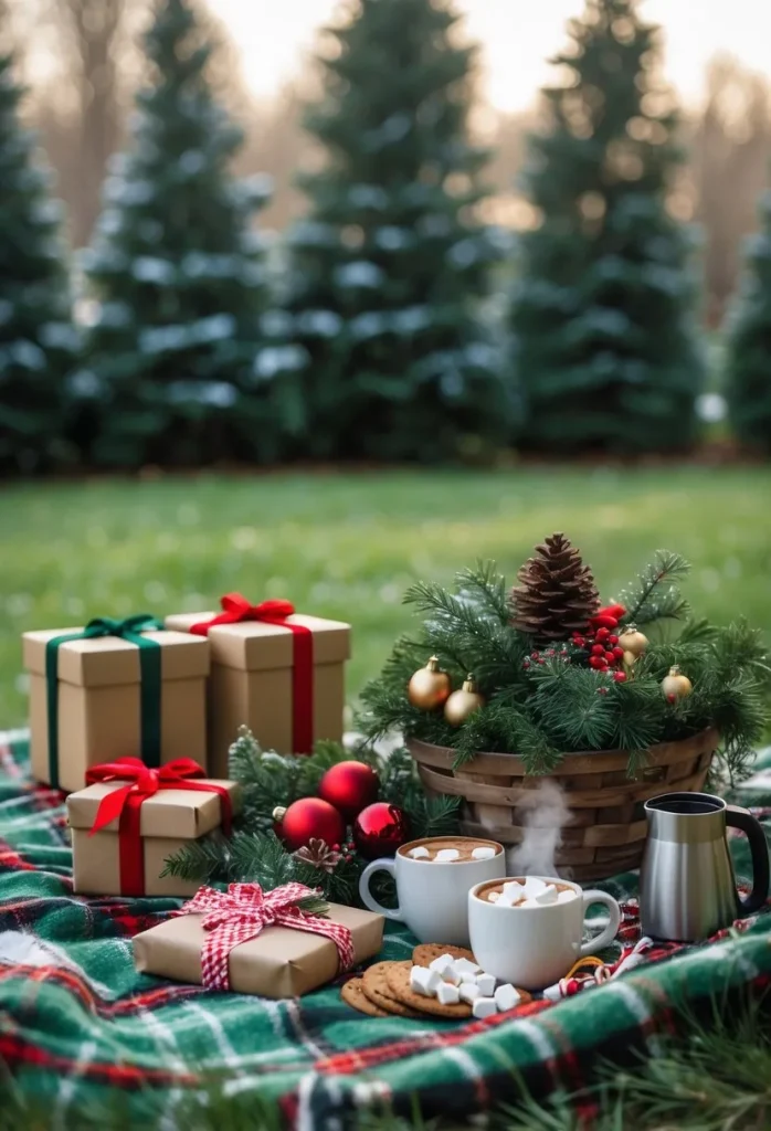  Plaid Blanket Picnic
