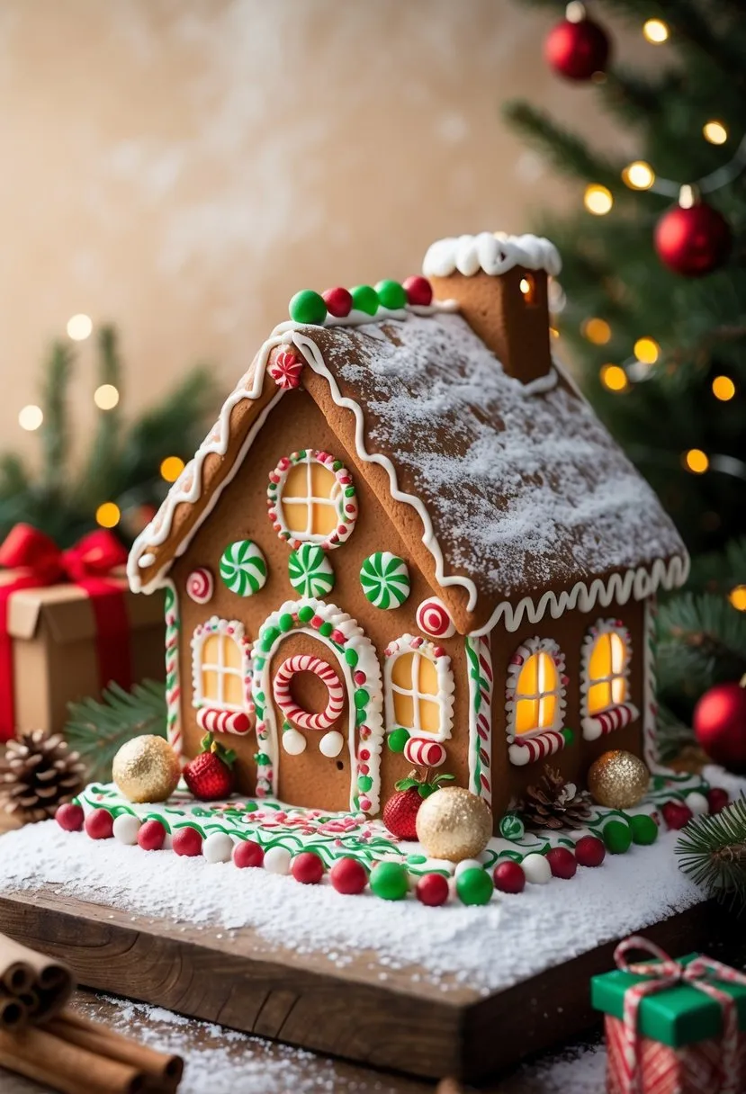 Gingerbread House Scene