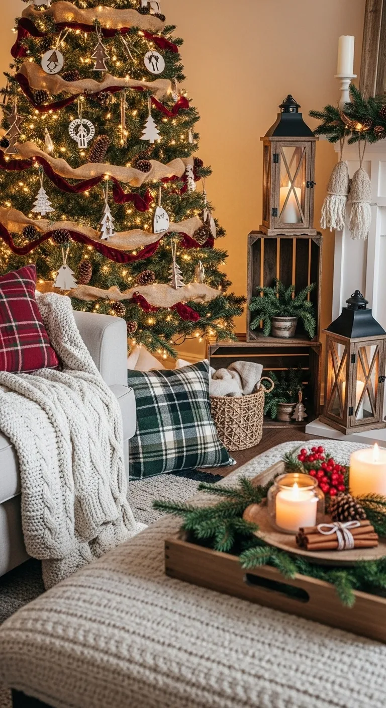 rustic christmas deco
