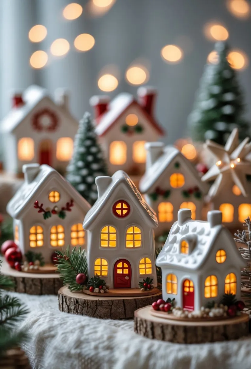 Ceramic Village Buildings