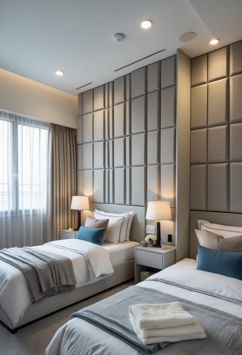  Incorporating sound-proof panels