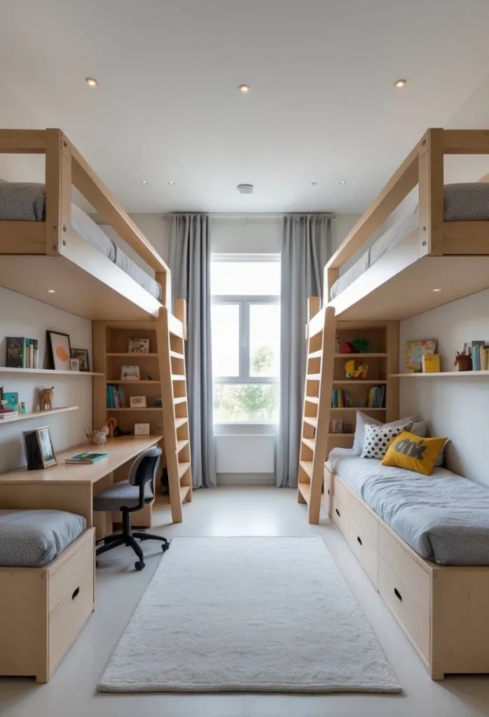 Loft beds to maximize floor space