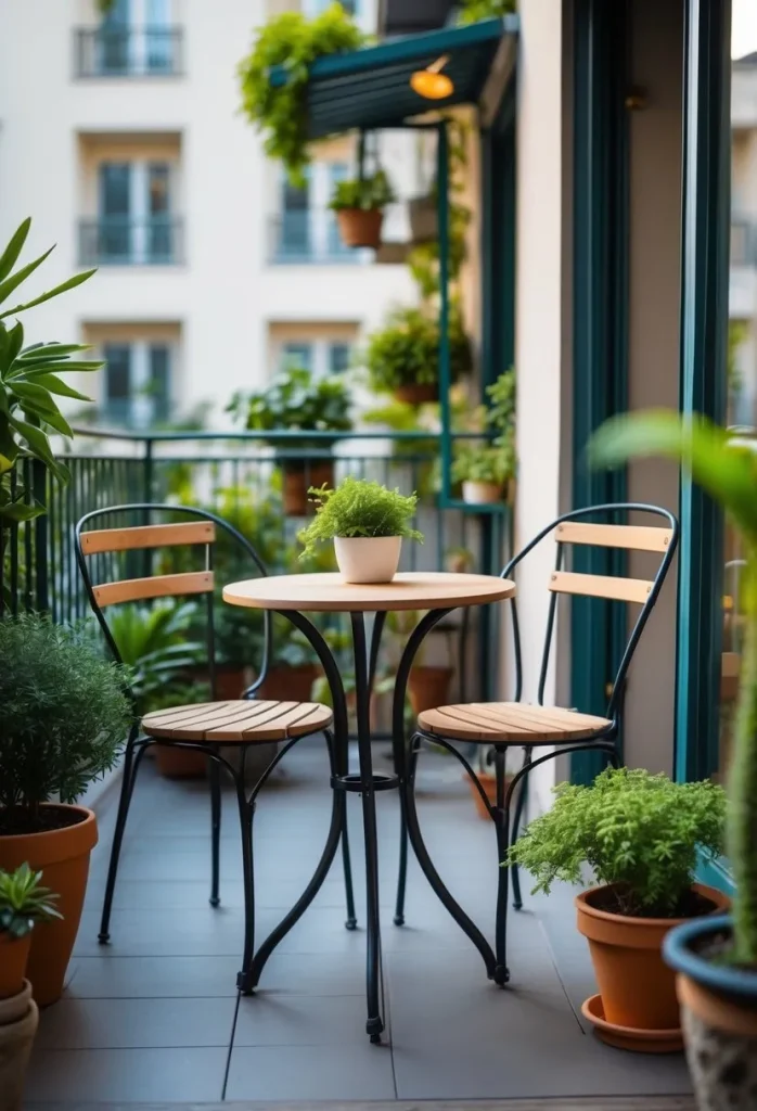 Compact bistro sets for cozy dining