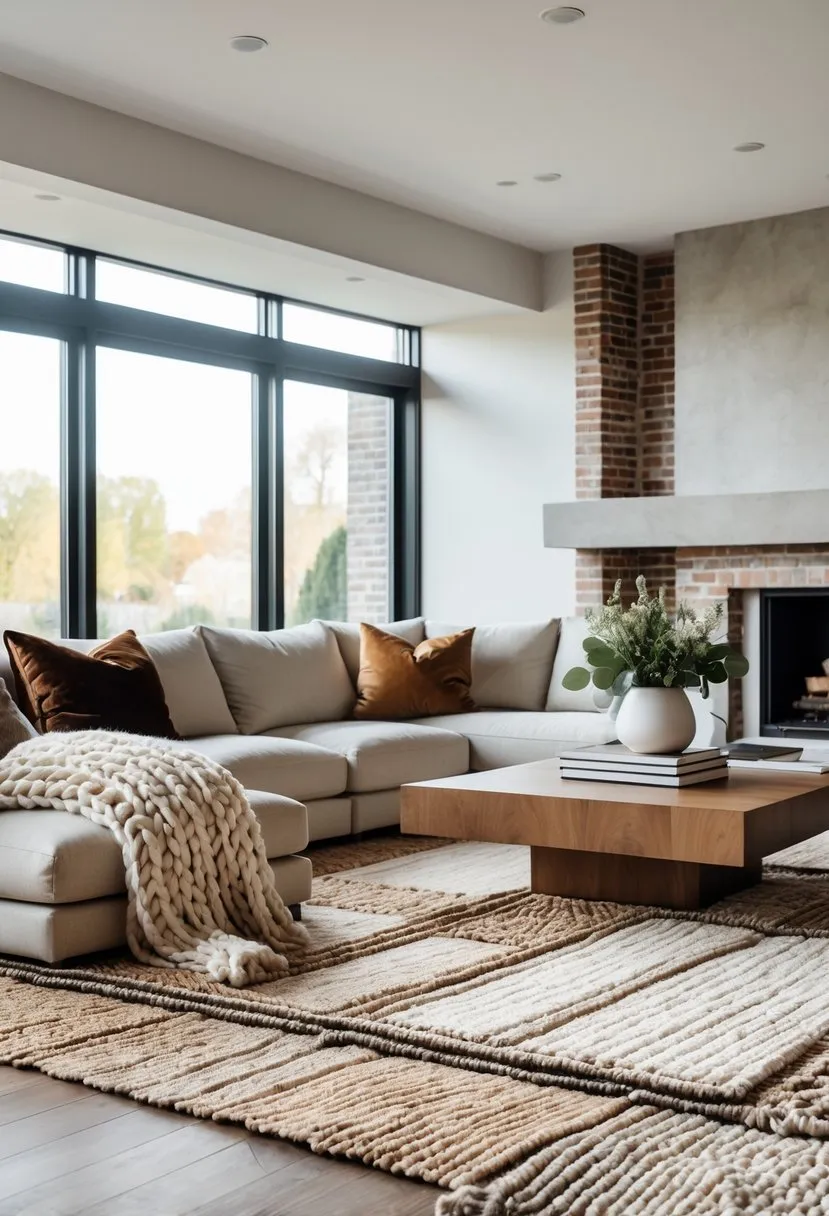 Mix textures for visual interest and comfort