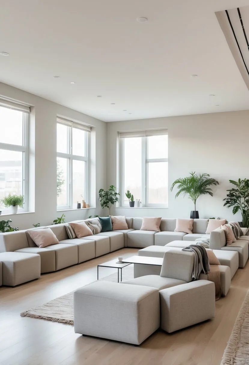 Use modular furniture for flexible layouts