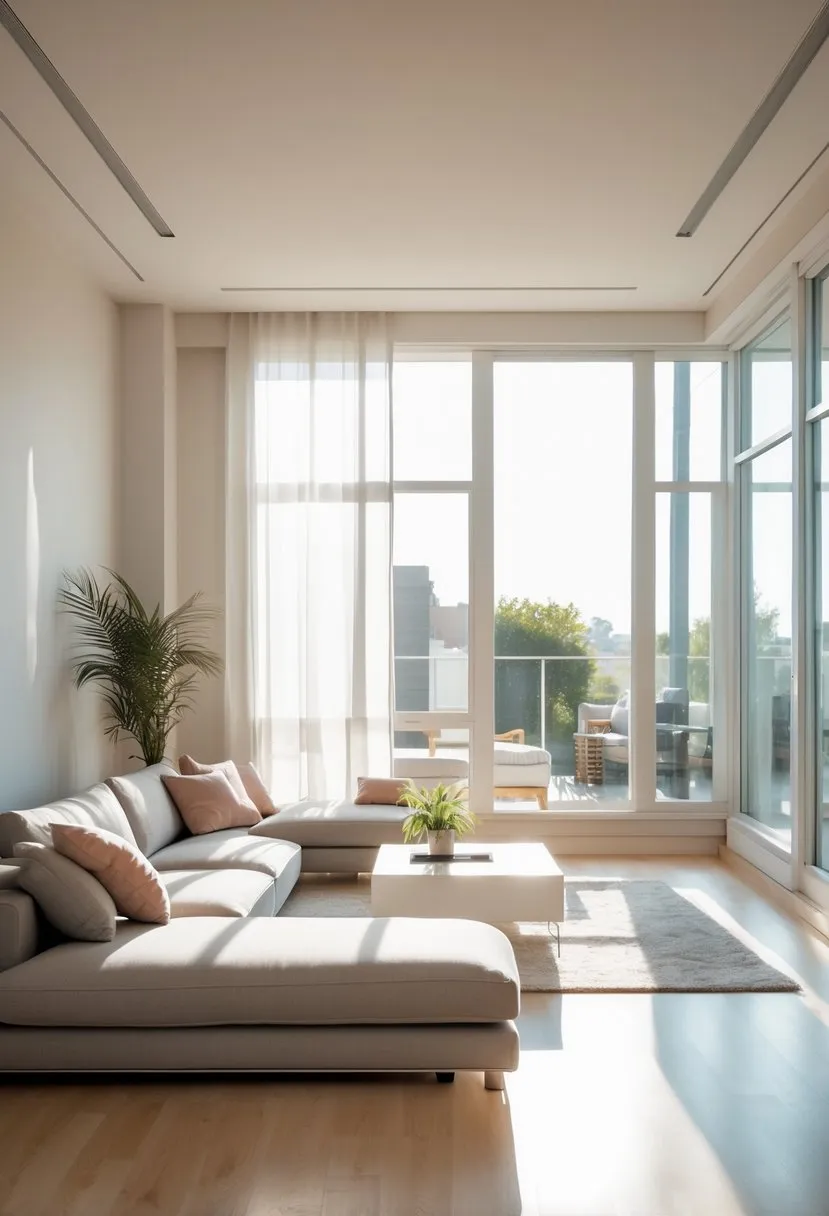 Use low-profile furniture to enhance openness