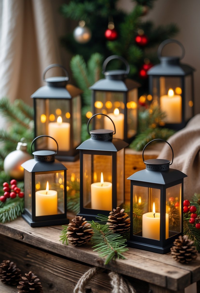 Lanterns with Golden Glow