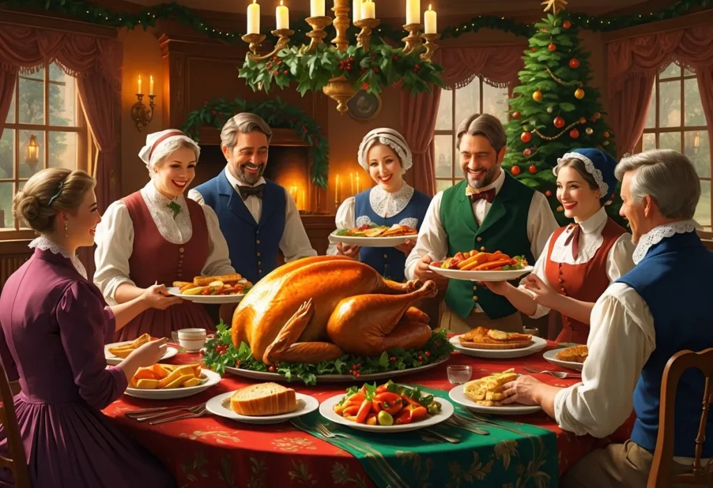 Eating turkey became a festive custom