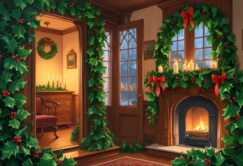 Decorating homes with holly and ivy