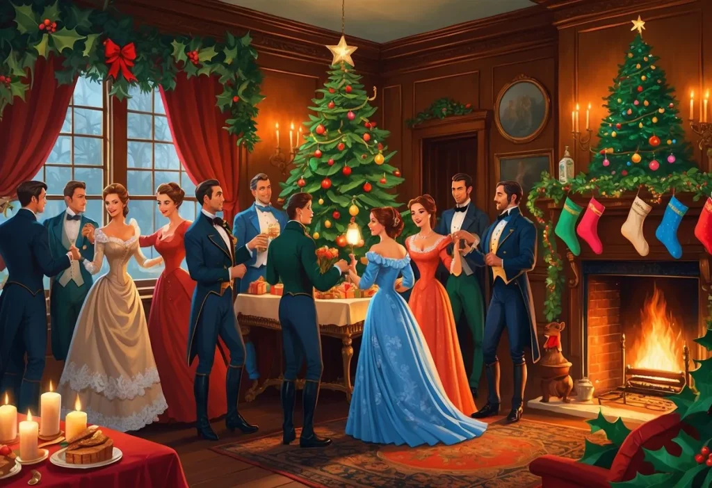 Victorian-style Christmas parties and gatherings