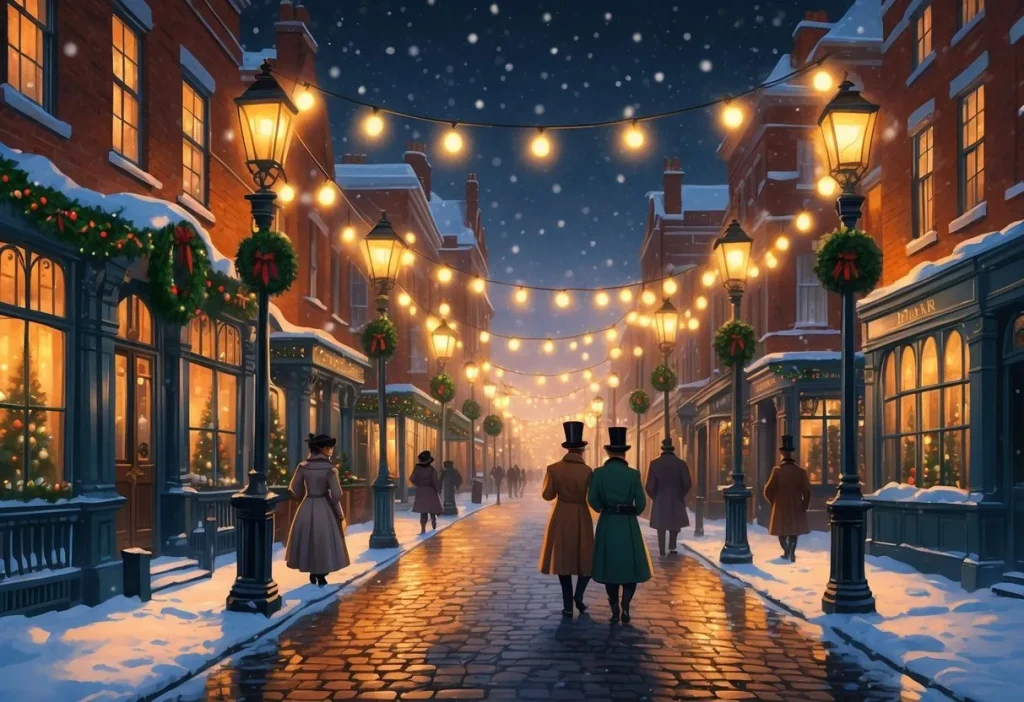 Introduction of festive lights using gas lamps