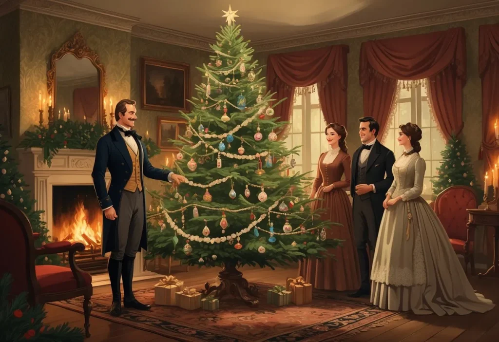The popularisation of Christmas trees by Prince Albert