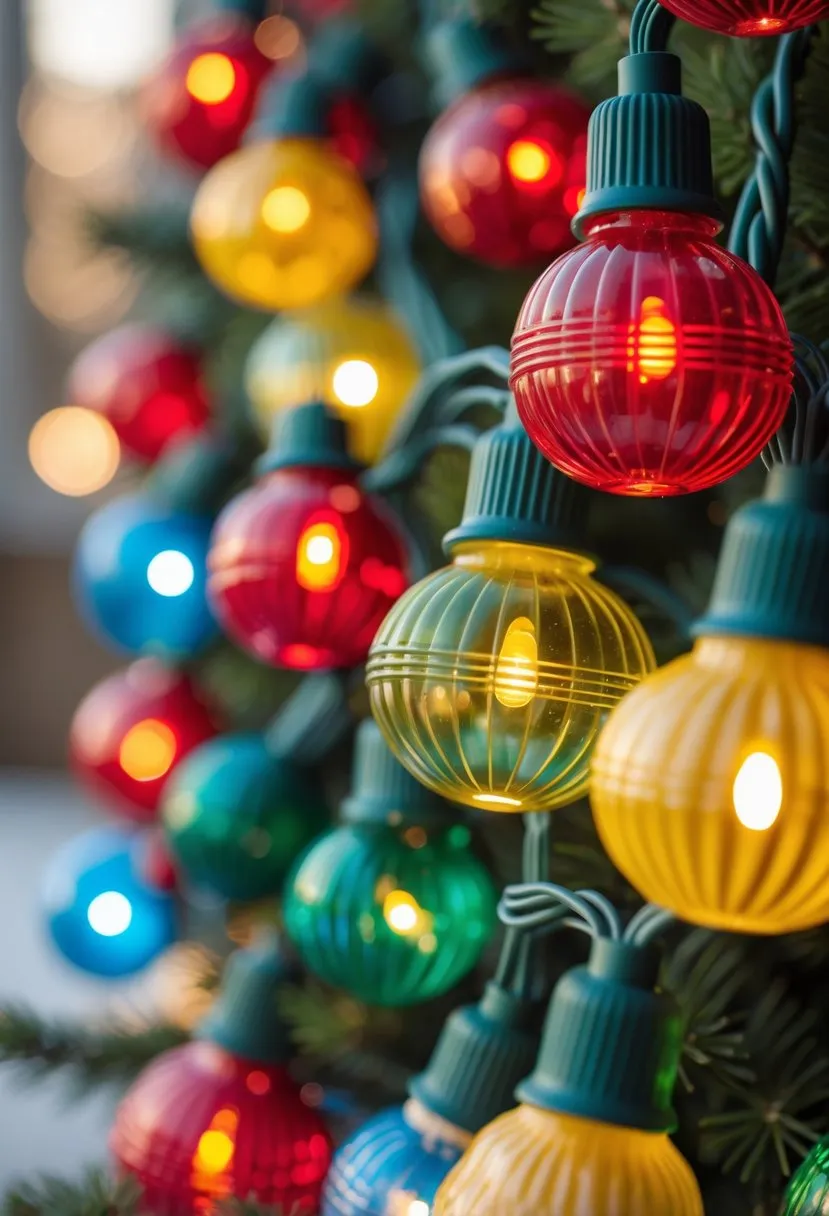 Retro Plastic Christmas Lights
