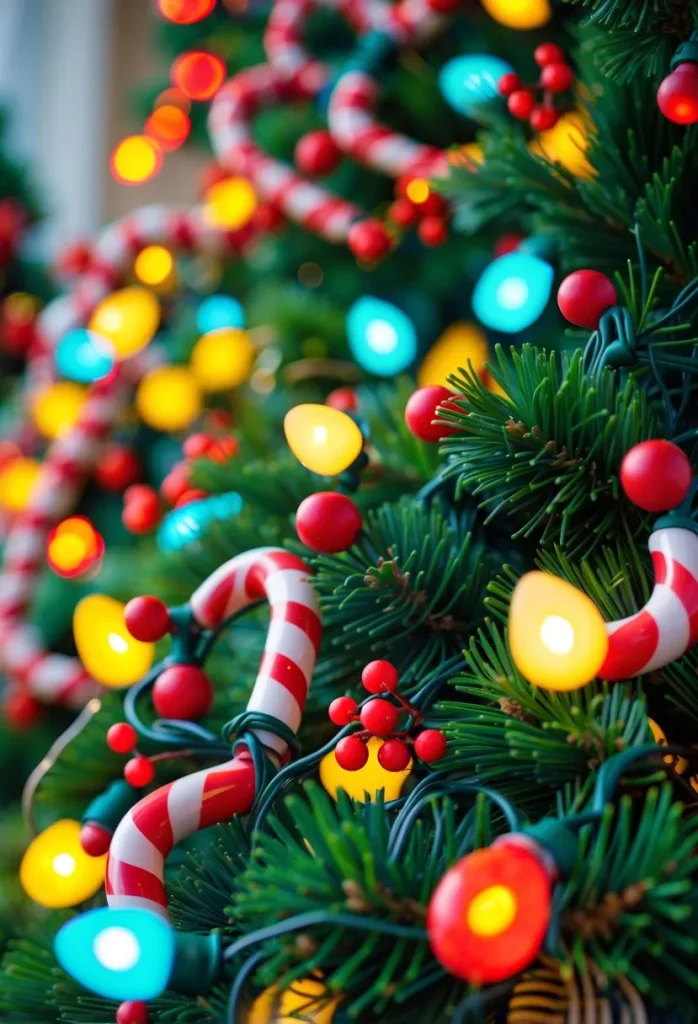 Brightly Colored Whoville Wreath