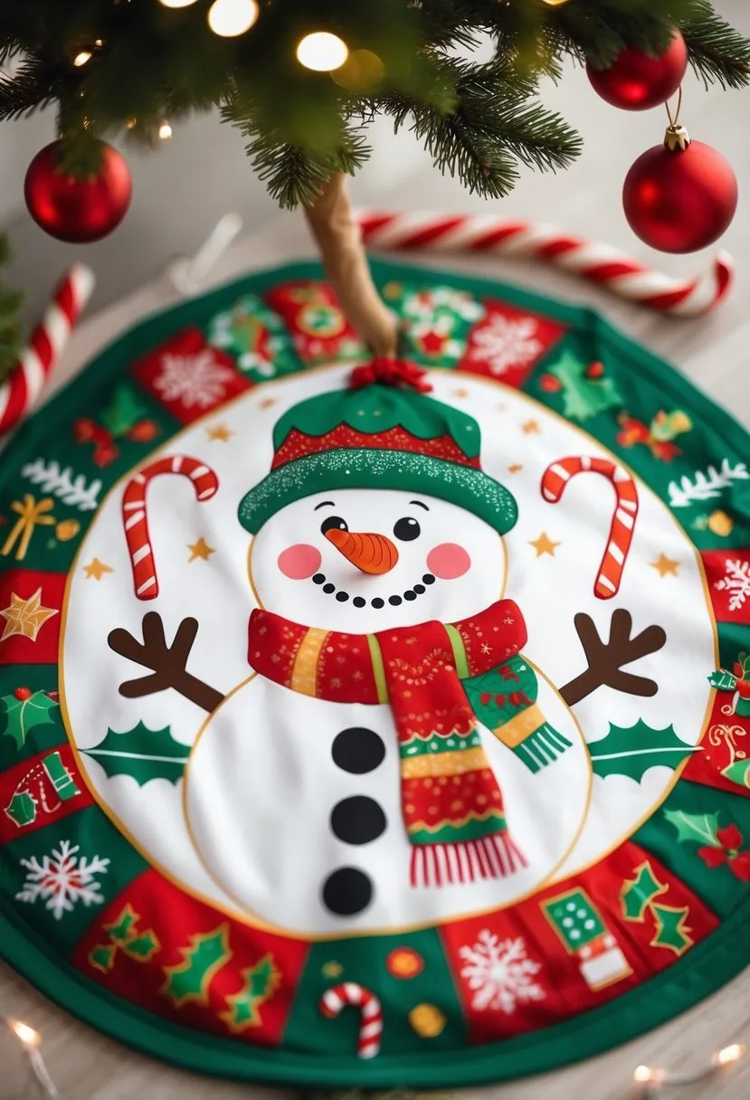 Whoville Snowman Christmas Tree Skirt