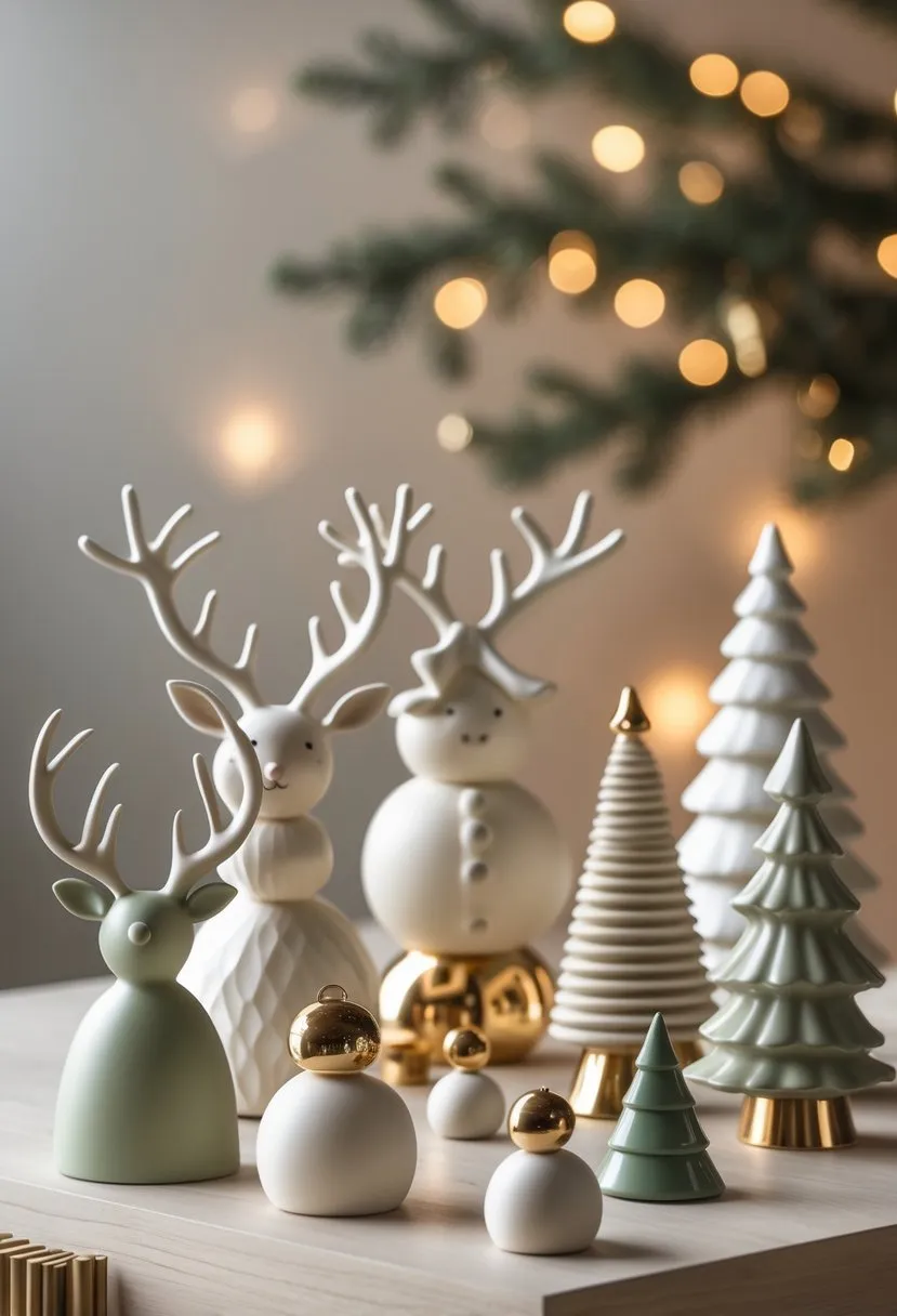  Sculptural Ceramic Holiday Figurines