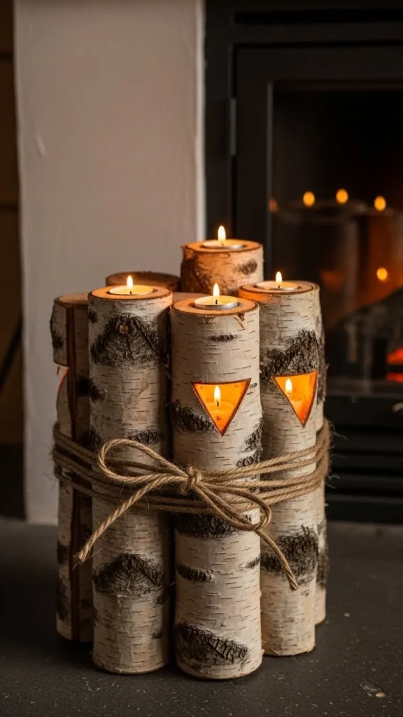 Birch Log Fireplace Bundles