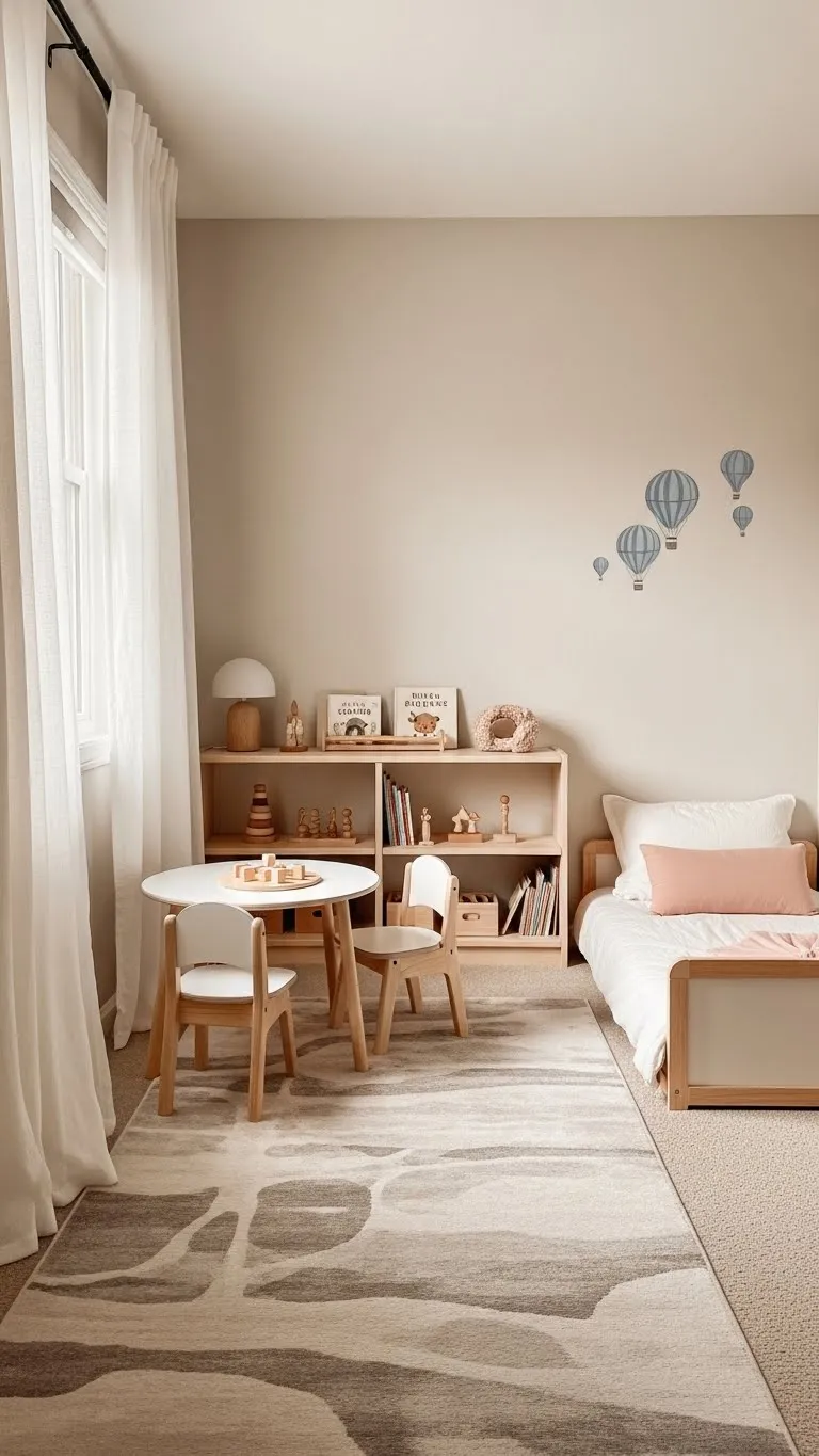 Calm Neutral Haven with Subtle Pops