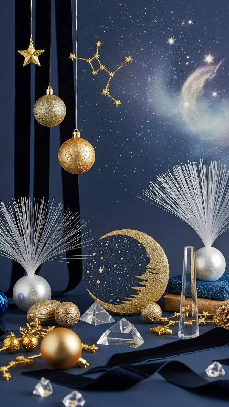 21 Christmas Themes That Are Blowing Up Pinterest Right Now 14 Celestial Midnight Navy Dream (The Rising Star Theme for 2026)