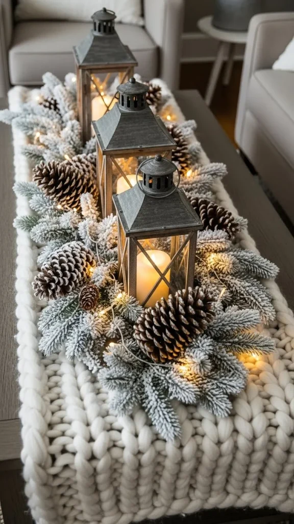  Coffee Table Christmas Runner Instead of a Tray (Long Table Girls, This One’s for You!)