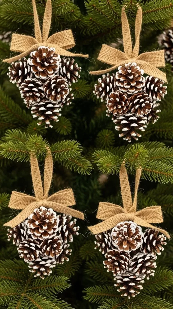  DIY Pine Cone Clusters