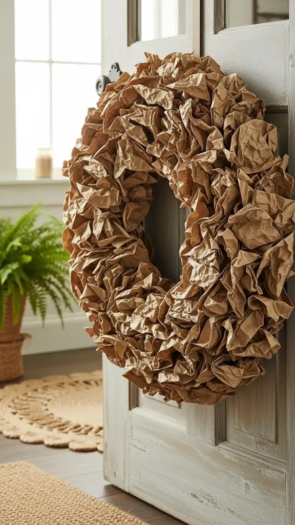 DIY Rustic Paper Wreaths