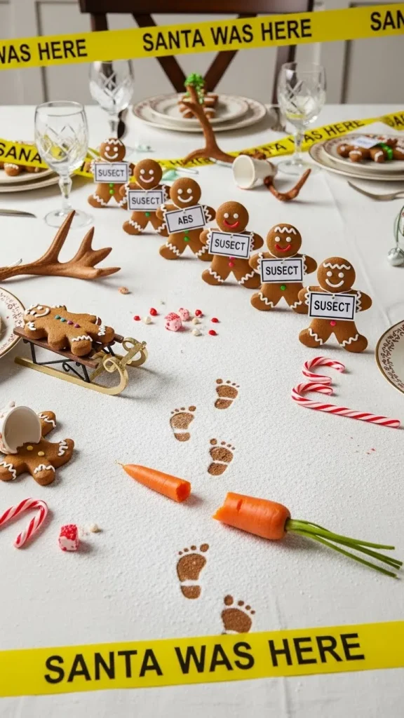 Dessert Table Disaster Zone (Fun Christmas Table Decorations Gone Silly) 